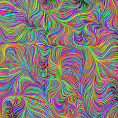 Abstract Dark Background with Flow Field of Lines