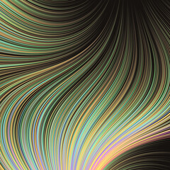 Abstract Dark Background with Flow Field of Lines