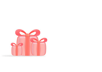 3D gift boxes background