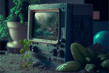 an old tv,digital art