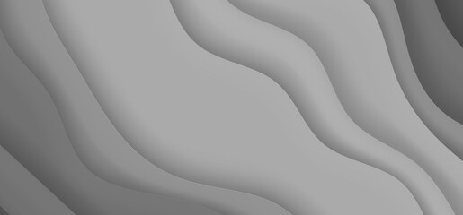 Fondo de capas grises onduladas y superpuestas.