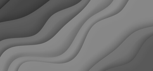 Fondo de capas grises onduladas y superpuestas.