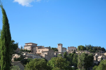 Fototapeta na wymiar View to Spello, Umbria Italy