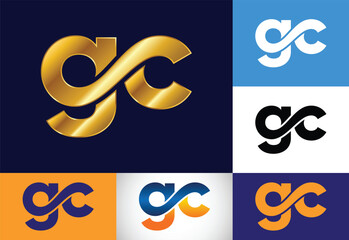 Initial Letter G C Logo Design Vector. Graphic Alphabet Symbol For Corporate Business Identity