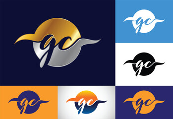 Initial Letter G C Logo Design Vector. Graphic Alphabet Symbol For Corporate Business Identity