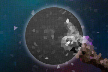 Abstract Low poly crystal background. Polygon design pattern. Low poly illustration, low polygon background. Banner template. 3D Illustration