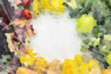 Abstract Low poly crystal background. Polygon design pattern. Low poly illustration, low polygon background. Banner template. 3D Illustration