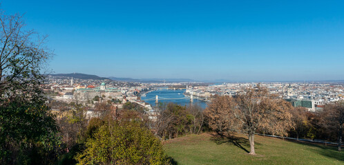 View over the Danube in Budapest with the Hungarian Parliament Building