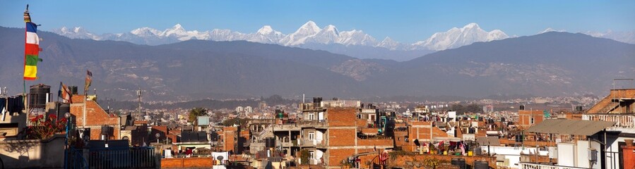 Fototapeta na wymiar Patan or Pathan, Kathmandu city, Himalayas mountains