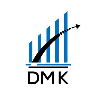 DMK letter logo. DMK blue image on white background. DMK vector logo design for entrepreneur and business. DMK best icon.
