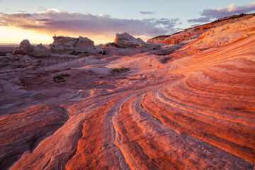 Sunset at Coyote Butte 