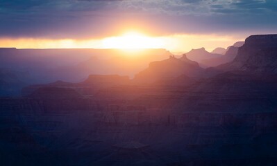 Obraz premium Sunset Over the Canyon 