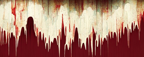 Abstract digital art background design scary mask screaming like melting paint background Generative ai