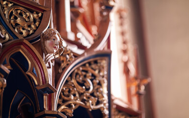 Heiligenstatuen Kirche Maria Lourdes Dussnang Schweiz