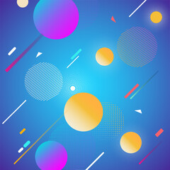 Modern abstract background with halftone elements composed of geometric shapes and lines