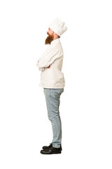 Cook man full body cut out isolated