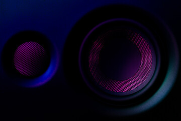 closeup of speakers as wallpaper