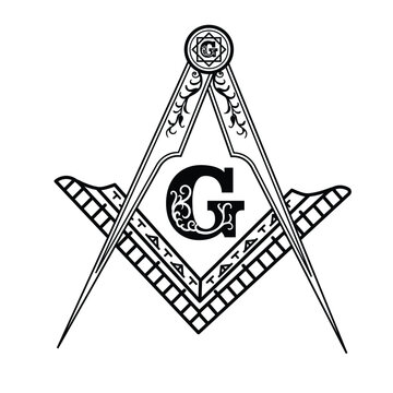 freemasonry Emblem tattoo Compass Tattoo VECTOR 
