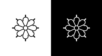 Fishing hook vector logo monogram black and white icon illustration style Designs templates