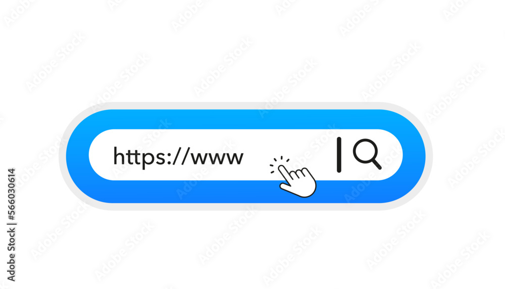 Poster searching on internet. internet search bar. an isolated search engine. information search system. ad