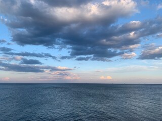 clouds over the sea