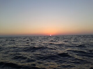 Obraz premium puesta de sol en playa
