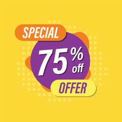 Special offer, advertising poster for web page, application, business presentation