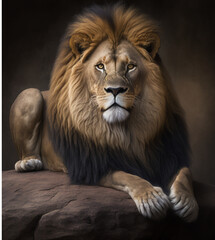 Fototapeta premium portrait of a lion