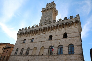 Fototapeta premium Palazzo comunale in Montepulciano, Tuscany Italy