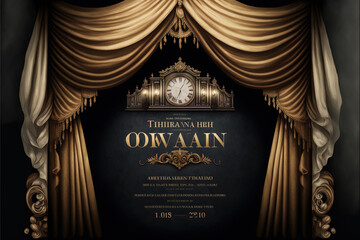 opera theatre invitation. Generative AI.