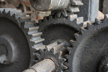 gears of a historic machine