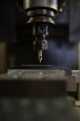 Parts processing at machining center