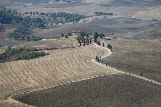 The Val d'Orcia in Tuscany, Italy