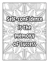 Motivational and inspirational quotes. Motivational quotes. Black and white coloring page. motivational quotes coloring pages design . Coloring page for adults and kids. Vector Illustration.