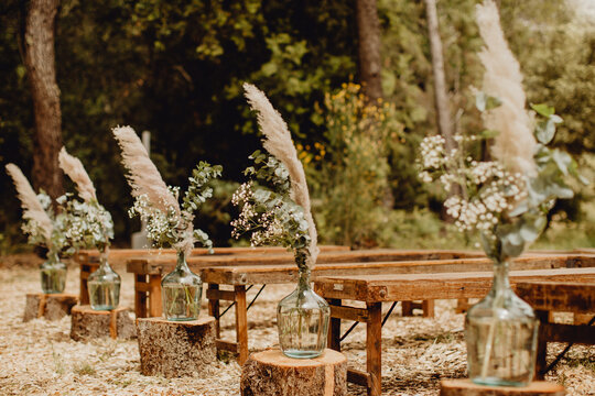 C&eacute;r&eacute;monie de mariage dans les bois
