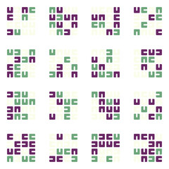 Asemic Glyph writing hieroglyph imitation abstract illustration