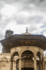 Fototapeta na wymiar details of mosque of Mohamed Ali 