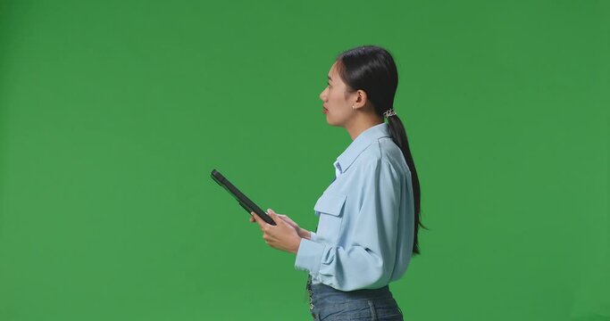 depressed, worried, face, shaking, head, notebook, tablet, pad, computer, asian, business, work, working, woman, female, girl, ache, headache, negative, fever, unhappy, depression, health, upset, anno