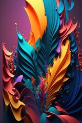 Abstract colourful background. Notebook cover, I pad, I phone wallpaper, fantasy high quality images.