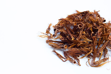 Dried red cotton tree flower
