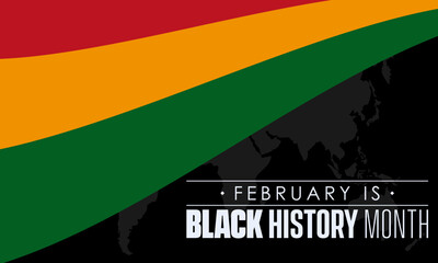 National Black History Month design template concept observed on February. Cultural Vector Illustration