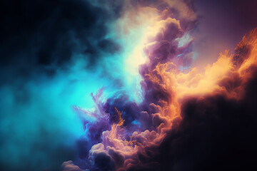 Obraz premium abstract background with billows of smoke. Generative AI