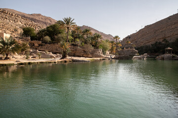 Fototapeta na wymiar Wadi Bani Khalid, nature of Oman