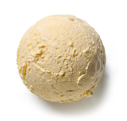 Fototapeta na wymiar vanilla ice cream ball