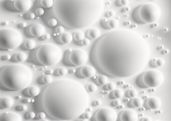 White abstract background bubbles texture closeup AI Generated