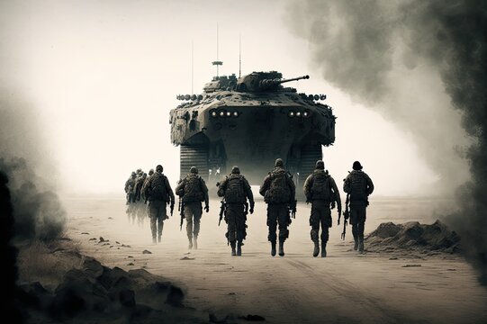 The Tank and its Protectors: A Sight to Behold