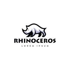 rhinoceros line logo design inspiration