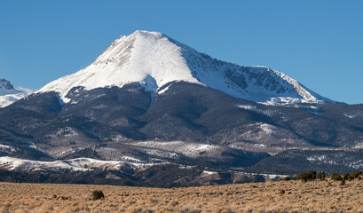14,042 Foot Mount Lindsey is part of the Sierra Blanca Massif, in the San Luis Valley, Colorado.