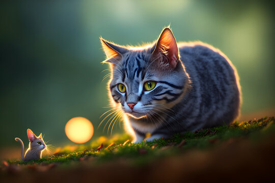 cat-stalking-mouse