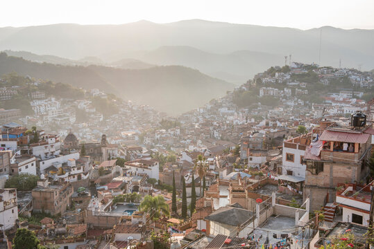 Sunrise in Taxco, Guerrero, Mexico.